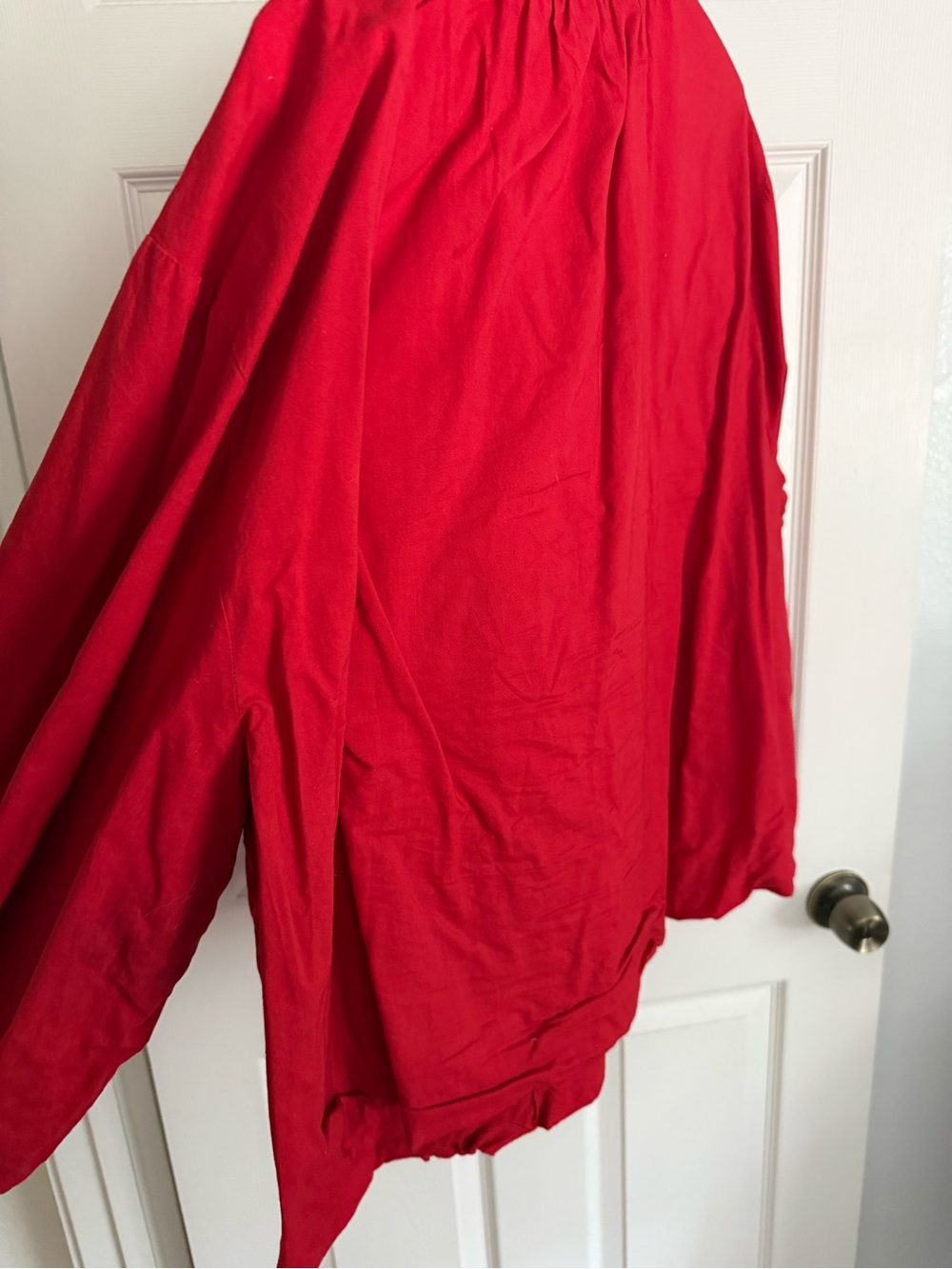 Frances Valentine Red Floral Appliqué Long Sleeve Tunic - Picture 3 of 4